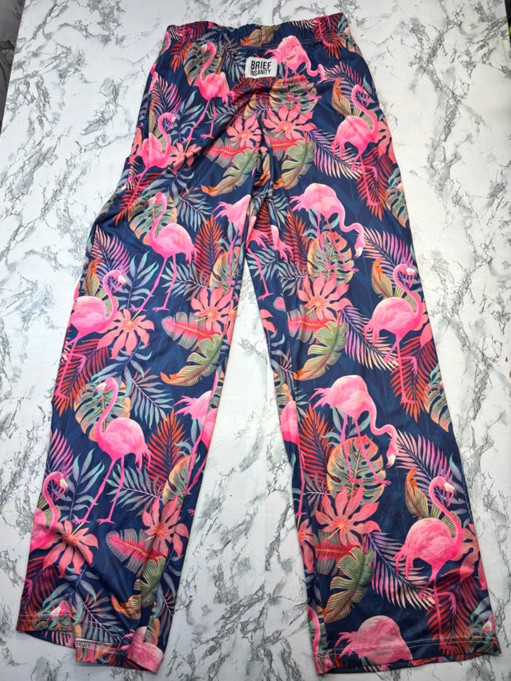 Brief Insanity Women's Pink Flamingo Sleep Pants